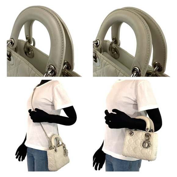 Dior Dior Lady Dior Leather Handbag Leather Handbag - Picture 7 of 9